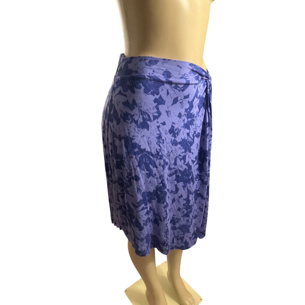 Women S PrAna Purple Floral Printed Jessalyn Skirt Knot Waistband Travel Hike